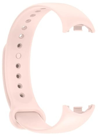 LKQASD Silikon-Uhrenarmband, kompatibel mit Band 8, Ersatzband, hautfreundlich, verstellbare Sportarmbänder, kompatibel mit Damen und Herren (Color : Jolly powder, Size : Band 5 6 7)