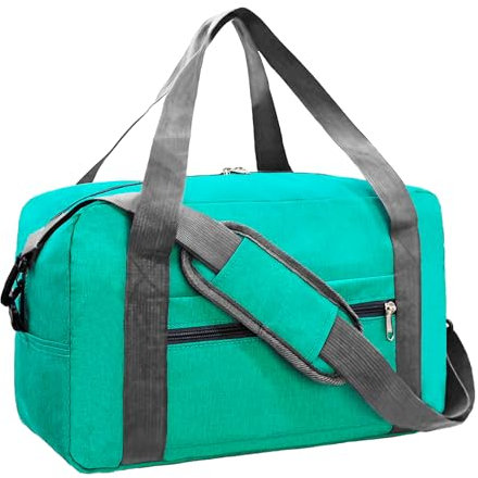 lifwimner für Ryanair Handgepäck 40x20x25 cm Klein Handgepäck Tasche für Flugzeug Faltbare Reisetasche Weekendertasche für Damen Herren(20L, Türkis)