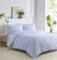 HOMEMAKER BEDDING Parure de lit vichy avec housse de couette et taies d'oreiller (bleu, simple)