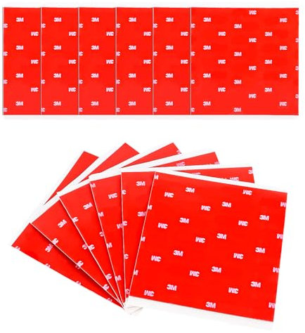 VFANDV Double Face Extra Fort, 10 Pièces Scotch Double Face Extra Fort Résistance Hautes Températures Pastille Adhésif Double Face Extra Fort pour Maison Bureau Voiture (100 mm x 100 mm)