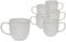 Van Well | URBAN Kaffeebecher 32 cl creme 6er Set - Steinzeug stylisch, handlicher Kaffee - Tee Becher