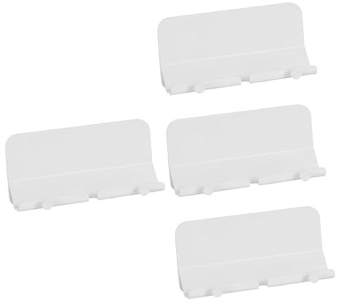 Artibetter 4pcs Wall Mobile Phone Holder Plate Wall Mount Phone Holder Wall Adhesive Phone Stand Charging Phone Stand Cell Phone Holder Key Chargers Wall-mounted Phone Holder Plastic White