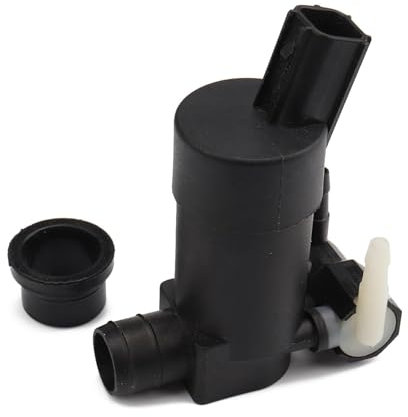 NIYATA Waschwasserpumpen, Scheibenwaschpumpe für Ford Focus C-MAX Mondeo Galaxy, Doppelauslass-Windschutzscheiben-Waschwasserpumpe, Ersatz, Vorder- und Hinter, Doppelauslass, Autowaschdüsenpumpe