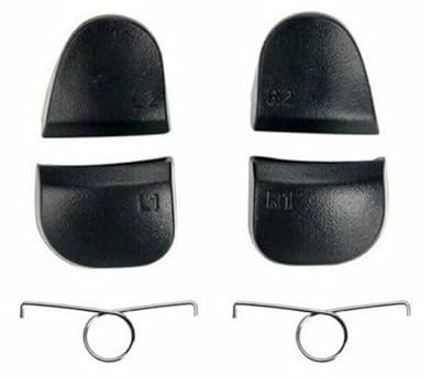 Galepromot 1 lot de boutons de déclenchement noirs R2 L2 L1 L2 L2 L2 de rechange pour manette PS5 V3 Version BDM-030