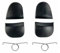 Galepromot 1 lot de boutons de déclenchement noirs R2 L2 L1 L2 L2 L2 de rechange pour manette PS5 V3 Version BDM-030