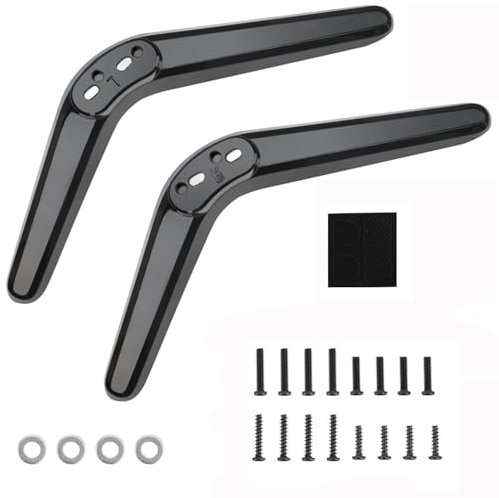 WADY Universal TV Stand Legs for TCL TV Legs Compatible with Most 32 40 49 50 55 Inch TCL TV, Most Smart TVs Table Desk Pedestal TV Stand Feet Legs Replacement TV Pedestal Feet Stand Mount with Screws