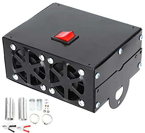 Aérotherme 600W 24V pour Camion, Chauffage Électrique Rapide avec Ventilateur Silencieux, Dégivreur Désembueur pour Pare-Brise, Défroisseur de Vitre, Chauffage Soufflant pour Véhicule