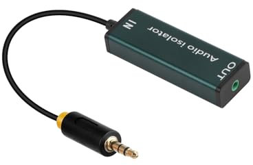 YANBORONSN 3,5 mm Noise Lsolator, Ground Loop Lsolator, Automotive Amplifier Noise Filter Hum Eliminator, per luoghi stereo come stereo auto e home stereo