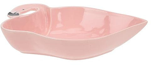 Cabilock Bol à Soupe Flamant Rose En Céramique, Saladier Multifonction Compact, Bol De Service De Dessin Animé Léger, Accessoire Cuisine Pour Fêtes Et Réceptions