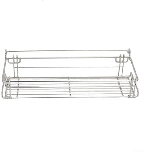Cesta de drenaje plegable de acero inoxidable para mesas IGT para picnic al aire libre, barbacoa, 36,5 x 22 x 3,6 cm, fácil de instalar