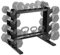 Supernic Heavy Duty Dumbbell Rack 4-Tier Weight Storage Stand for Home Gym 600LB Capacity Compact Dumbbell & Kettlebell Organizer with Non-Slip Base