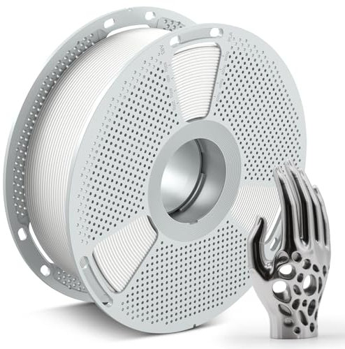 SUNLU PC-ABS 3D-Druckfilament 1,75mm 1KG, PC & ABS Hybrid Filament, Hochfest, lackierfertig & plattenfertig, Industriequalität, hitzebeständige Spule, Maßhaltigkeit +/-0,02mm, 1KG (2,2lbs), Weiß