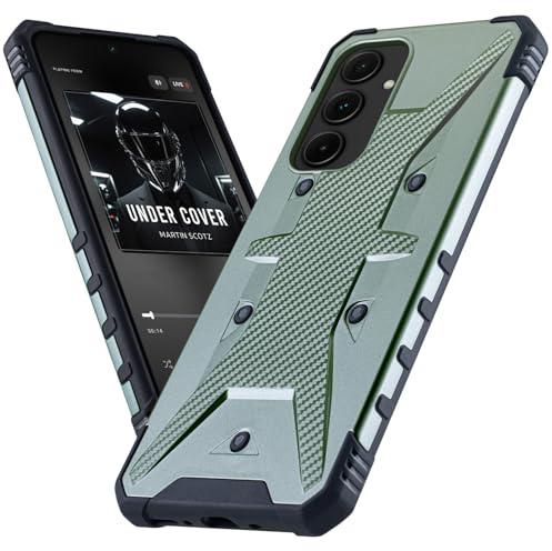 BEZ Hülle für Samsung Galaxy A16 5G Hülle, Handyhülle Robuste Schutzhülle kompatibel mit Samsung A16 4G / 5G, Hybride Verstärkung Kratzfest und Stoßfest, Dunkelgrün