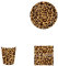 MEZHEN Leopardo Stoviglie per Feste di Compleanno Stoviglie per Compleanno Giungla Piatti Bicchieri di Carta Tovaglioli Forniture per Feste Baby Shower