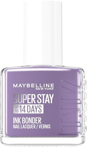 Maybelline New York - Vernis à Ongles Coloré Longue Tenue - Couleurs Intenses et Pigmentées - Renforce les Ongles Abîmés - Superstay Ink Bonder - Teinte : Lilac Love 945-12 ml