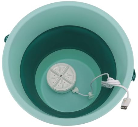 ZJchao Machine à Laver Compacte et Pliable pour Petits Espaces, Lave-Linge Automatique Portable avec Conception Peu Encombrante, Baignoire Facile à Utiliser pour le Linge