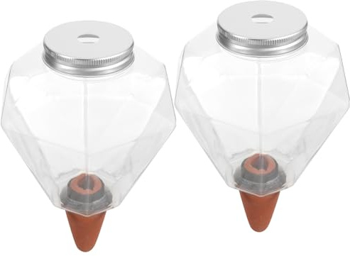 Beavorty 2 Stück Selbstbewässerungsgerät 500 Ml Transparente Pflanzenbewässerung mit Docht für Topfpflanzen Automatische Bewässerung für Zimmerpflanzen und Bonsai