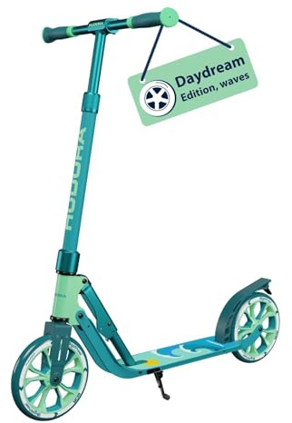HUDORA BigWheel 205 Advanced Scooter - Daydream-Edition - für bis zu 100kg - Höhenverstellbarer & zusammenklappbarer Tretroller - Kick-Scooter für Kinder/Jugendliche & Erwachsene