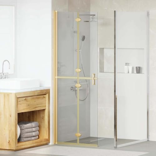 Box doccia pieghevole in vetro temperato trasparente pieghevole 70 x 190 cm porta doccia trasparente monolocale con telaio in alluminio