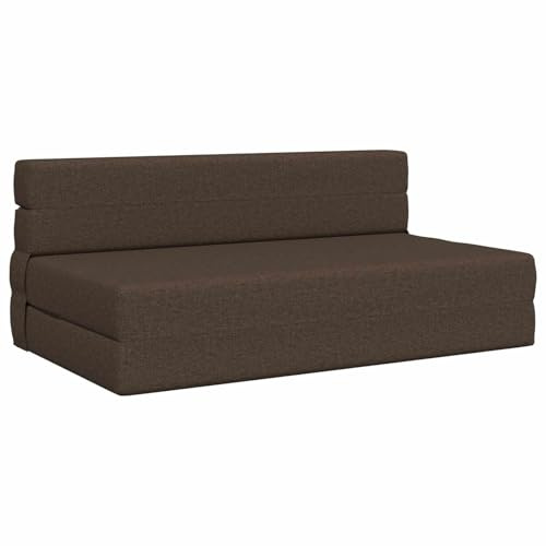 vidaXL Klappsofa Bett Taupe 152 x 86,5 x 60 cm Stoff, Verstellbares Sofa-Bett, rechteckige umwandelbare Couch, vielseitiges Möbelstück für Schlaf- und Wohnzimmer