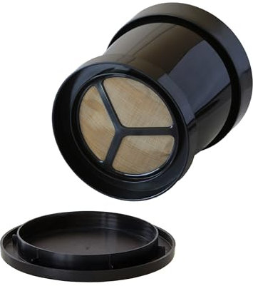 Finum COFFEE SPRINTER Kaffee Dauerfilter - Kaffeefilter für eine Tasse - Permanentfilter mit Gewebe aus Edelstahl - Eintassenfilter für die Reise und für Zuhause, 9.5 x 9.5 x 10.5 cm
