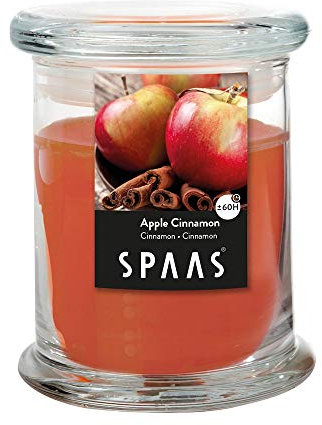 Spaas Duftkerze im Haushalt Pokal, ± 60 Stunden - Apple Cinnamon