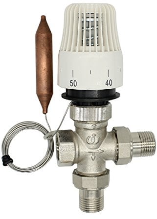 Thermostatkopf ventilheizkörper heizkörperthermostat mit ventil m30x1,5 Kapillarrohr 2m anschlussgewinde 1/2 3/4 1 zoll (1 zoll DN25)