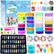 Kit per Bambini Slime DIY Fluffy Slime fai da te - 24 colori di Slime con 48 Polveri Brillanti, Accessori e Argilla per l'essiccazione all'aria. Regalo per Bambini e Bambine dai 6 anni