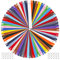 EuTengHao - 100 cerniere in nylon, 20cm, colorate per cucito, con piedino per cerniera, per sartoria, cucito, artigianato, abbigliamento, borse, artigianato (20 colori assortiti)