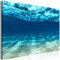 decomonkey Bilder Meer 120x80 cm 1 Teilig Leinwandbilder Bild auf Leinwand Vlies Wandbild Kunstdruck Wanddeko Wand Wohnzimmer Wanddekoration Deko Natur See