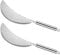 2 PACK Crescent Pot Strainer Stainless Steel Grease Pasta Strainer Insert Drainer with Handheld for Different Pot Pan Kitchen Tool