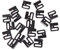PHILSP Bralette Clip Ganci & Chiusura, Plastica, Nero, 10pcs Cucito Su Costume Da Bagno Reggiseno Bikini