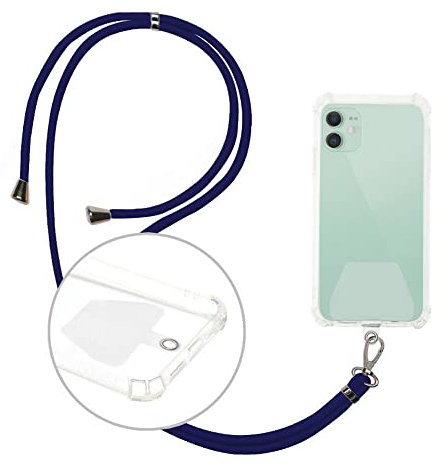 Supercase24 Handykette Umhänge Trage Kette für Wiko View 3 Pro Handyhülle Tasche Kordel Band Schnur Umhängen Kordel Umhängeband Lanyard