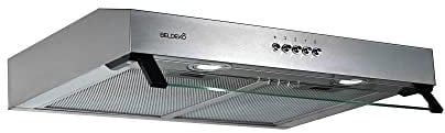 BELDEKO - Hotte Casquette/Visière RIVAGE 60 cm Inox - 100W - 210 m3/h