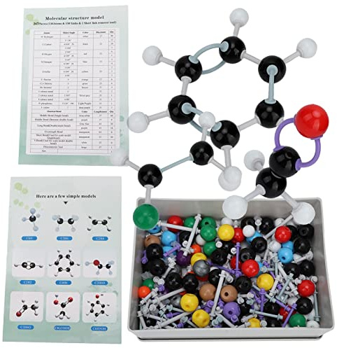 267 Stück Organische Chemie Molekülmodell Set, Atom Molekulare Link Modellbausatz Anorganische Strukturen Atom Link Model für Lehrer Studenten Chemieunterricht