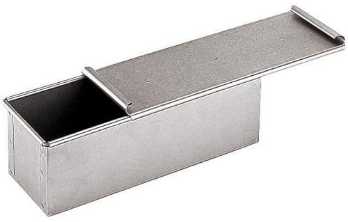 FORNOSERVICE - Stampo in LS professionale per pane in cassetta o pan carré con coperchio 30 x 15 x 15 h cm