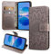 FCAXTIC Hülle Kompatibel mit Huawei P20 Lite/Nova 3E, Magnet PU Leder Tasche Flip Schutzhülle, Brieftasche Klappbar Hülle, Grau