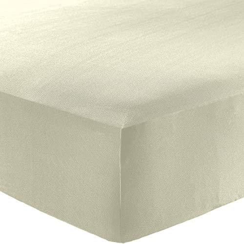Erwin Müller Spannbettlaken Landsberg Microfaser Interlock-Jersey Natur Größe 140x200 cm - 160x200 cm