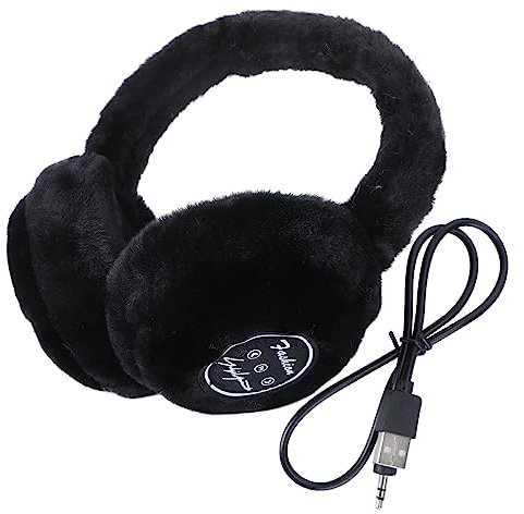 Garneck Kabellose Ohrenschützer Earmuffs Ohrenschützer Aus Kunstpelz Faltbares Headset Ohrenschützer Für Kabellose Kopfhörer Pelziger Ohrenwärmer Winterkopfhörer Tragbare Mit Musik Spieler