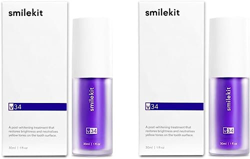 Smilekit Zahnpasta, Smilekit New Series Zahnpasta Purple Color Corrector, SmileKit Purple Zahnpasta, Smilekit Teeth Color Corrector, Purple Teeth Whitening (2PCS)