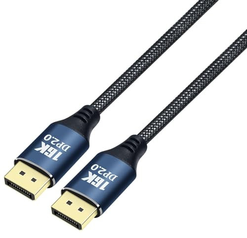 DCHAV 16K Displayport to Displayport Cable Display Port 2.0 16K@60Hz, 8K@120Hz, 4K@240Hz 165Hz 144Hz 80Gbps HDR FreeSync G-Sync DP Cord（1.5m）