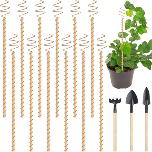 Tandefio Elektrokultur-Antenne aus Kupfer, lange Gartenpfahl, Elektrokultur-Pflanzenpfahl, Gartenwerkzeug, Spule, elektronische Bepflanzung für den Anbau von Garten, Gemüse, hohe Ertragspflanze, 29,8