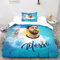 Linen Messi Bettwäsche Set Kinder Mikrofaser Bettbezüge 3D Gedruckt Bettbezug 3 Teilig Mit ReißVerschluss,Soft Bettwaren Single（135x200cm）