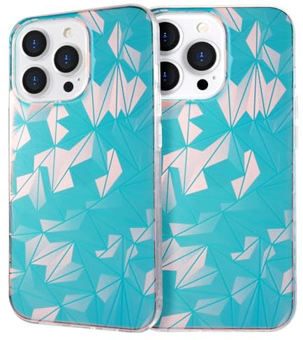 GANGANPRO Compatible with iPhone XS/X Phone Case Laser Fluorescent Iridescent Holographic Gradient TPU Bumper PC Back Slim Shockproof Cover 5.8 Inch