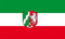 Aufkleber Nordrhein-Westfalen 8 x 5 cm NRW Sticker Flagge Fahne Autoaufkleber