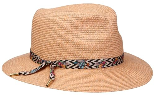 Mayser Nane Leinen Sonnenhut Made in EU Damen Sommer Winter apricot S (55-56 cm)