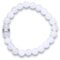 LAVISA Edelstein Armband - Echte Naturstein Perlen | Kristalle, Heilsteine | Onesize Unisex (Weiße Jade 6mm)