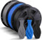 ANYCUBIC PLA Filament 1.75mm, 3D Drucker Filament PLA, Filament 3d Druckmaterialien für FDM 3D-Drucker, Vakuumverpackung, Ordentliche Spule, 3kg Schwarz & Grau & Blau