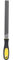 TOPINCN Ergonomic Handle 8in Steel File, 8in Flat Mill File, Smooth Blade with Ergonomic Handle, T12 Carbon Tool Steel Metal File Sharpening for Drills Lawn Mower (8-inch coarse-tooth