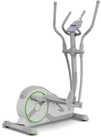 ZIPRO Wave Crosstrainer für Zuhause - 32-Level Magnetwiderstand, Herzfrequenzsensoren, 16 Programme, Kinomap & Zwift Kompatibel, Integrierter Tablethalter, Einfache Montage, Perfekt für Heimfitness